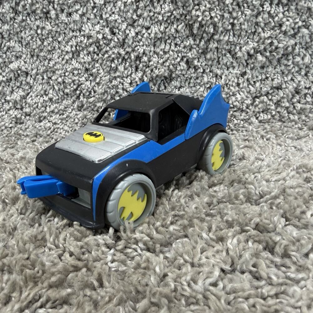 2007 Mattel DC Comics Batman Batmobile Toy Car Vehicle Blue Black Gray